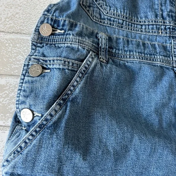 Calvin Klein Jeans Blue Denim Overalls Vintage - Picture 3 of 9